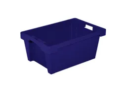 Euronorm Draaistapelbak 250x600x400mm Blauw 40l