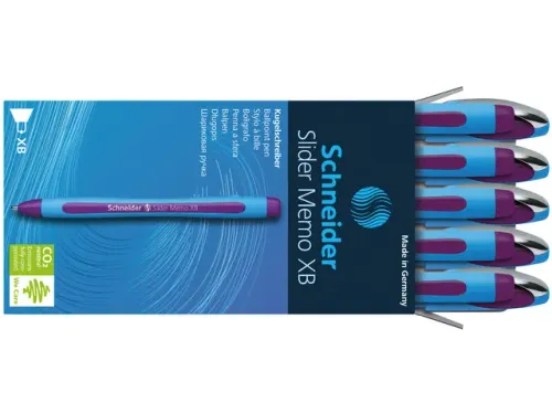 Schneider Balpen Slider Memo XB 1,4mm Paars