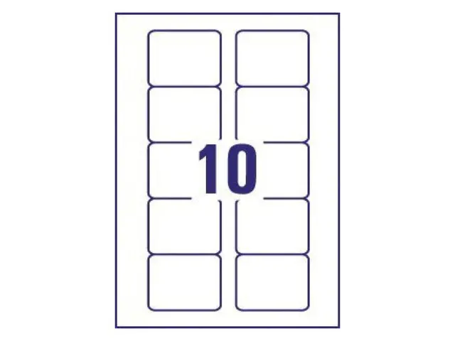 Media Etiket Avery L7666-25 70x52mm voor 3.5 inch Disks 250 Stuks