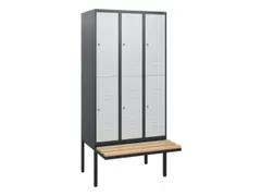 Dubbeldekse dekenkist,HxBxD 1950x900x815mm,3x2vak.,vak B 300mm