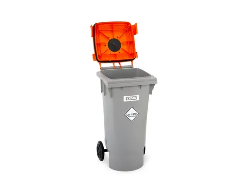 Verzamelbak,V. Spuitbussen,Kunststof,Grijs/Oranje,120L