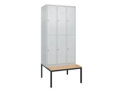 Dubbeldekse dekenkist,HxBxD 2120x900x815mm,3x2vak.,vak B 300mm