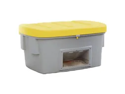 strooigoedbak,100l,HxBxD 460x975x705mm,PE,grijs,deksel geel