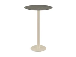statafel,HxØ 1090x700mm,rond,schotelvoet zandkleuren - 1