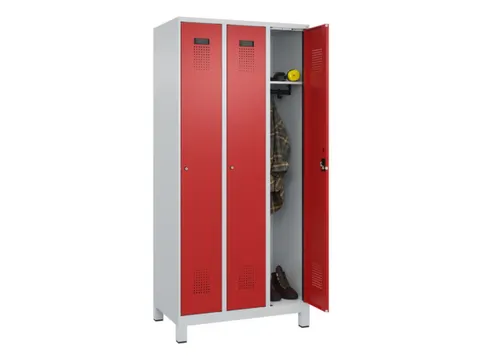 locker,HxBxD 1950x900x500mm,3vak,vak B 300mm,cil.-slot,voeten