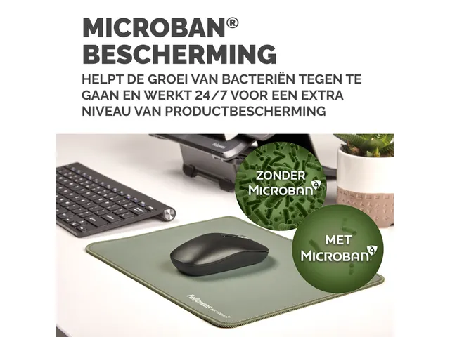 Muismat Fellowes Breyta XL saliegroen 21x28cm