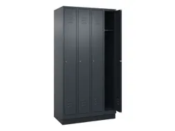 locker,HxBxD 1950x1000x500mm,4vak,vak B 250mm,cil.-slot,sokkel
