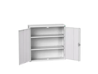 wandkast 1000x1050x350mm 2xStalen bodem sokkel Ral 7035 front Ral 7035 - 1