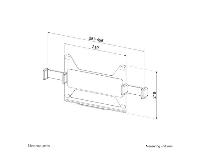 Neomounts NEXT ADS20-425BL1 Support d'ordinateur portable 11.6-17.3 in