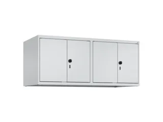 opzetkast,v. locker,4vak.,vak B 300mm,HxBxD 500x1200x500mm,vleugeldeur - 1