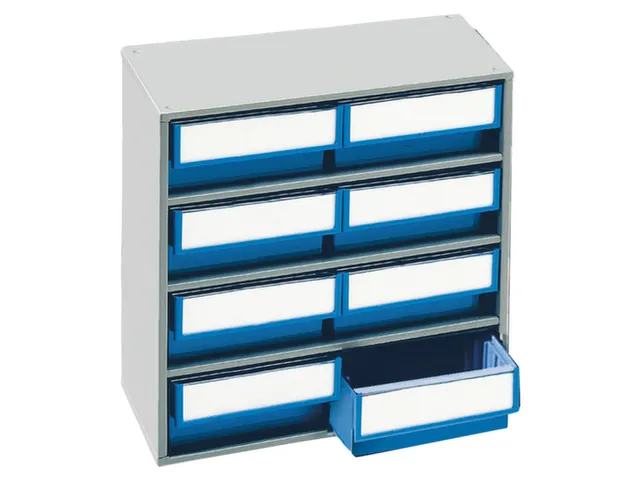 Bakkenunit Bxhxd 400X395X300Mm 8Bakken Blauw Behuizing Ral7035