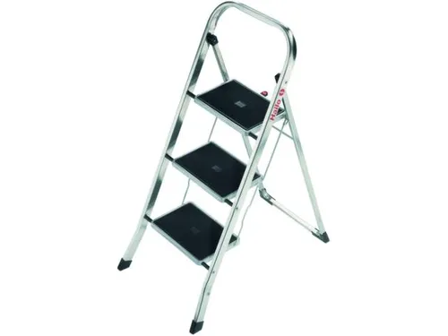 vouwtrapje,3treden m. antislipmatten,bordes H 690mm