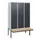 locker met bank,HxBxD 1950x1200x815mm,3vak,vak B 400mm,cil.-slot
