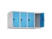 opzetkast,v. locker,4vak.,vak B 250mm,HxBxD 500x1000x500mm,vleugeldeur