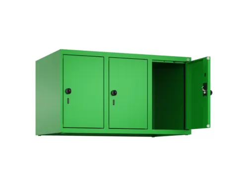 opzetkast,v. locker,3vak.,vak B 300mm,HxBxD 500x900x500mm,draaigrendel