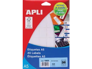 Etiketten 22x32mm Print & Write Wit - 2
