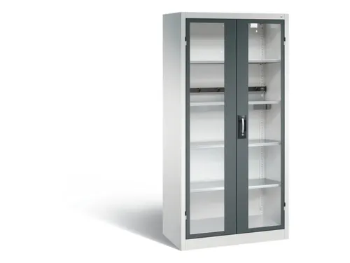 acculaadkast 1950x930x500mm 5stekkerdozen 230V cil.-slot front RAL7016