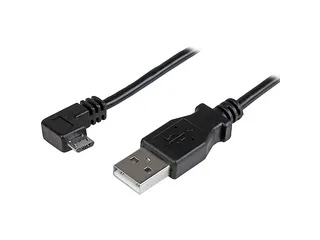 1m Micro-USB oplaad en sync kabel M/M haaks naar rechts - 1