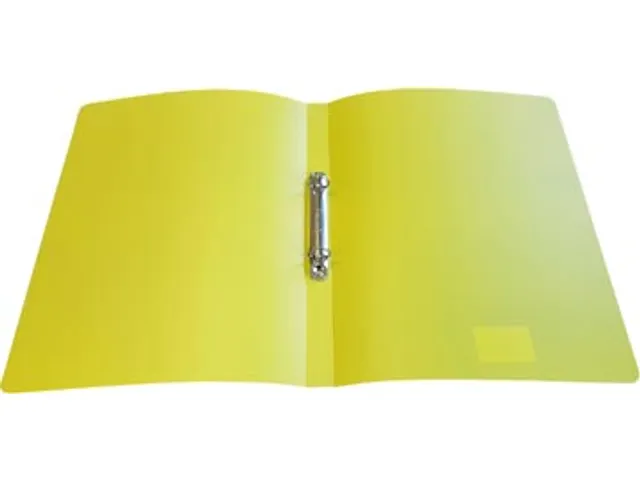 ringmap voor A4 uit PP 2 ringen van 16 mm geel