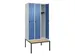 Armoire vestiaire Classic+ 3 comp 212x90x81,5cm gris clair/bleu distan