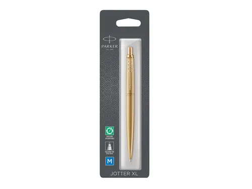 Balpen Parker Jotter XL Monochrome gold medium blister à 1 stuk