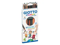 Kleurpotlood Giotto Stilnovo Skin Tones set à 12 kleuren