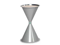 Staande Asbak Recyclebaar Kunststof Hxd 722x420mm Zilver