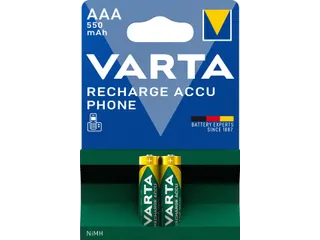 Batterij VARTA oplaadbaar Accu Phone 2x AAA 550mAh - 2