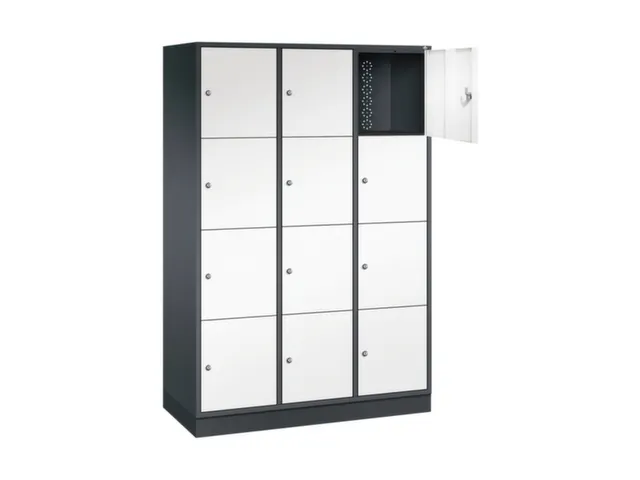grootvolume-lockersysteem,HxBxD 1950x1220x500mm,3x4vakken,cil.-slot
