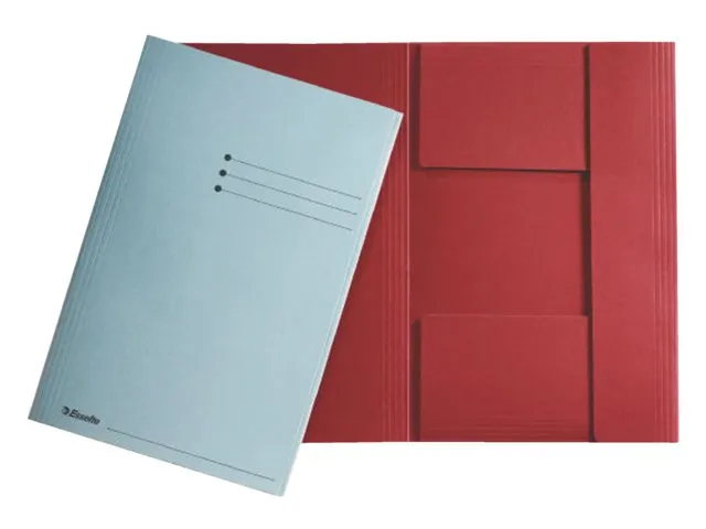 Dossiermap Esselte folio 3 kleppen manilla 275gr gems