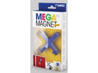 Mega Magnet Cross, Neodymium magneet, blauw