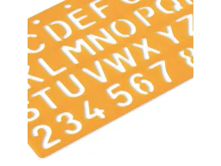 Sjabloon Standardgraph letters en cijfers 20mm - 3