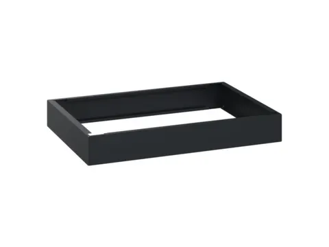 sokkel,HxBxD 100x750x500mm,kunststof,RAL7021,meerprijs