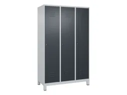 locker voor scheiding van kleding,HxBxD 1950x1200x500mm,3vak