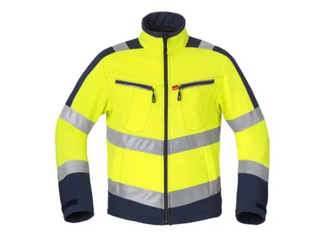 Havep 50214 softshell, fluo geel/marineblauw, maat 2XL, per stuk