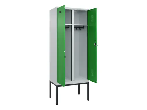locker voor scheiding van kleding,HxBxD 2120x800x500mm,2vak