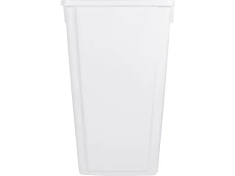 afvalverzamelaar,80l,HxBxD 762x320x460mm,romp PP wit,gesloten
