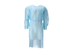 Pp Non Woven Isolatieschort Blauw Latex Vrij Regular Weight 100 Stuks