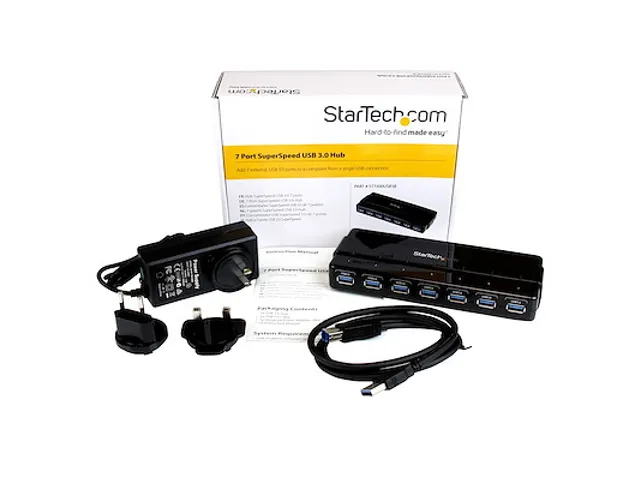 7-poorts USB 3.0-hub 5Gbps desktop