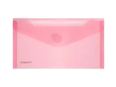 Enveloptas Foldersys 120x220mmPP transp rood