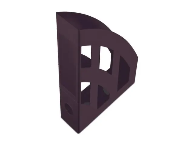 tijdschriftenhouder,staand,HxBxD 320x78x248mm,kunststof,bordeauxrood