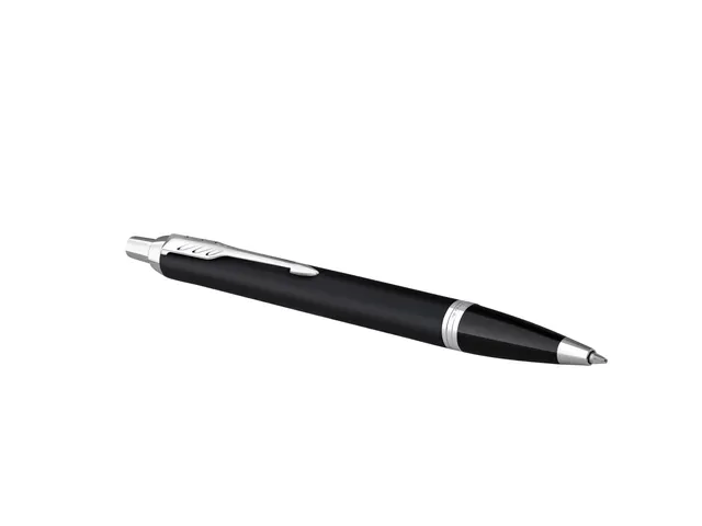 Balpen Parker IM Matt Black CT Finish Medium Blauwe inkt