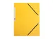 Elastomap A4 Met 3 Kleppen Karton Geel Voor 200 Vel Pak 10 Stuks