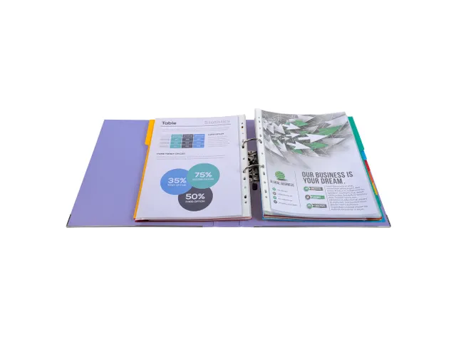 Ordner PP Prem'Touch A4maxi 50mm lila