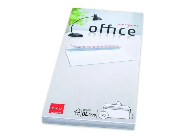 envelop Office FSC C5/6 80 gram wit 25 stuks
