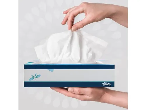 Kleenex 8824 facial tissue 3-laags wit 20x20cm 12x72 tissues