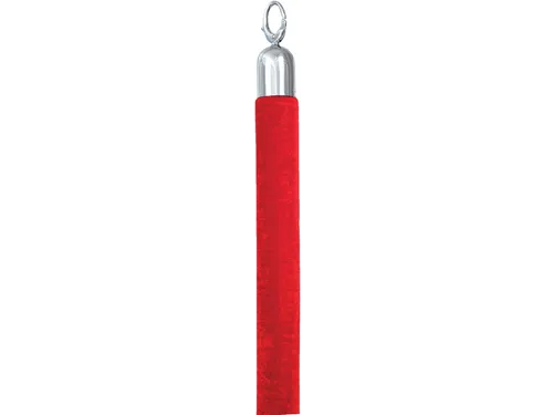 Afzetkoord Securit 150cm rood met chroome knop