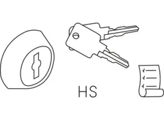 Cilinderslot,V. Garderobekast/Lockersysteem