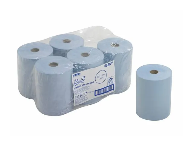 Scott 6658 Slimrol Handdoekrol 1-Laags Airflex Blauw
