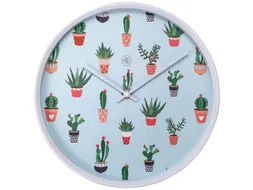 Wandklok nXt Cactus dia 30cm kunststof wit